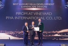Meet some of the most impressive designs in Southeast Asia Best Luxury Villa Development Landscape Design went to Pirom at Vineyard