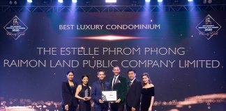 Raimon Land took home Best Luxury Condominium for The Estelle Phrom Phong
