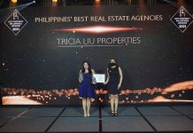 Philippines Best Real Estate Agencies 2021 celebrates two property industry leaders Tricia Liu Properties Philippines Best Real Estate Agencies 2021