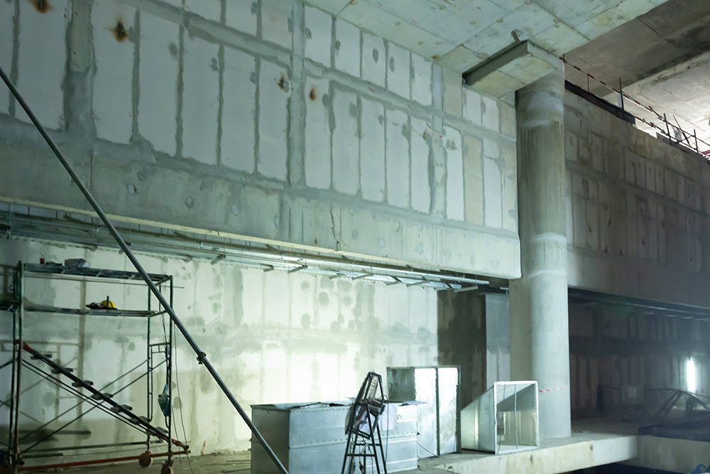 50,000 square metres of pre-fabricated panels have been used in the construction of the tunnels