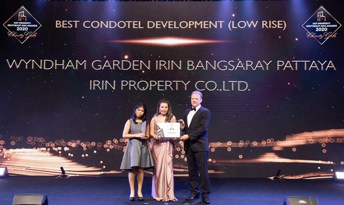 Online Best Condotel Development (Low Rise) - Wyndham Garden Irin Bangsaray Pattaya Thailand winners Dot Property Southeast Asia Awards 2020