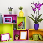 Lovely colorful shelves with many different home decor items.Thailand-Property.com