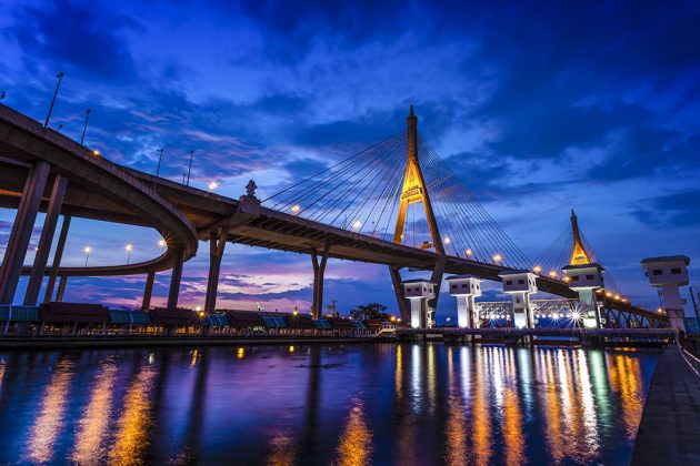 One of the bridges in Bangkok crossing Chaopraya River. Thailand-Property.com