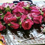 Bunch of red roses on display at a flower market in Bangkok. Thailand-Property.com