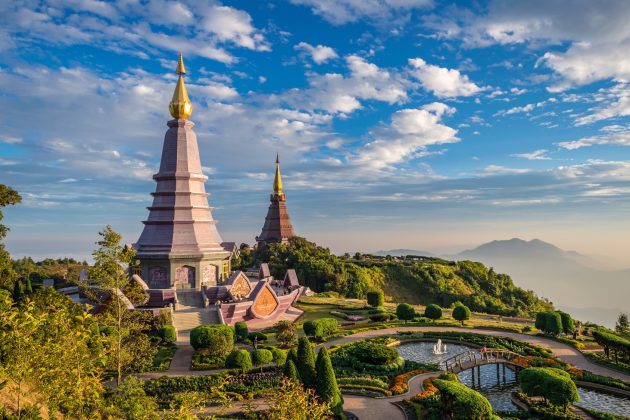 Sunset at Doi Inthanon - Chiang mai Thailand