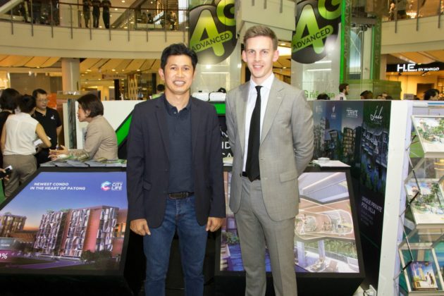 Khun Sawit Ketroj, managing director at Emerald Development Group, with Adam Sutcliffe, managing director at Dot Property
