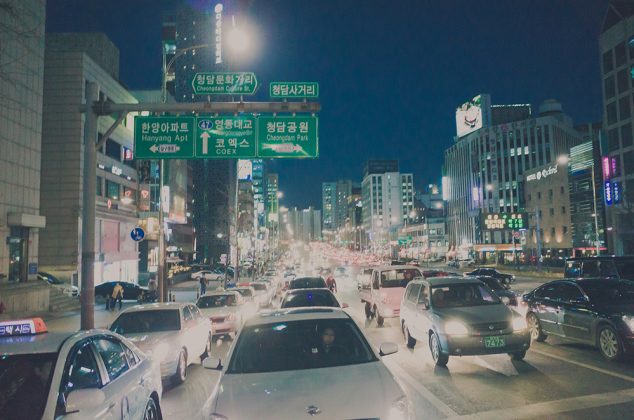 Anton Strogonoff/Flikr - Many Gangnam neighbourhood streets never sleep