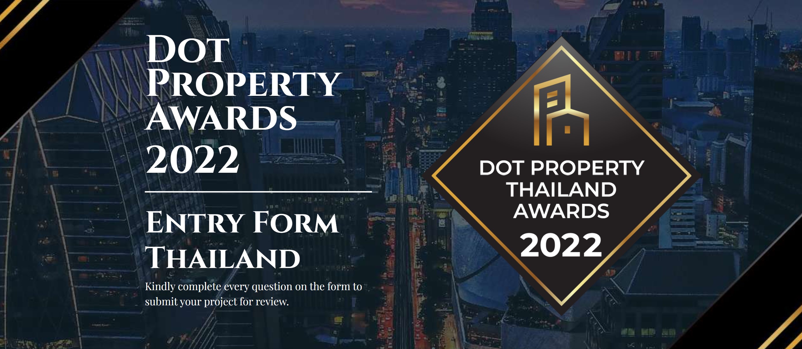 Time is running out to enter the Dot Property Thailand Awards 2022