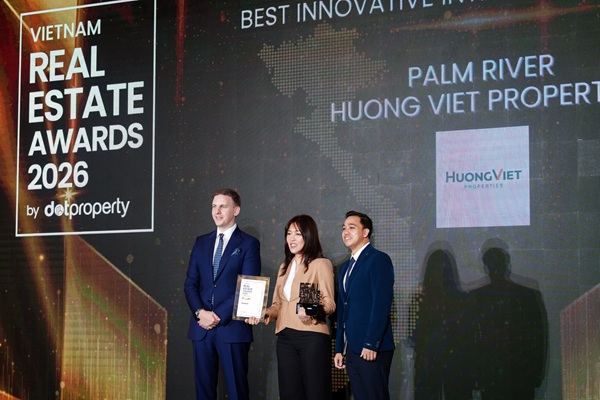 Dự án Palm River tiếp tục khẳng định năng lực với giải thưởng Best Innovative Integrated Residence Vietnam 2026