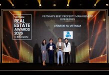 ANABUKI NL VIETNAM ĐƯỢC GHI NHẬN LÀ CÔNG TY QUẢN LÝ DỊCH VỤ BẤT ĐỘNG SẢN TỐT NHẤT VIỆT NAM 2026