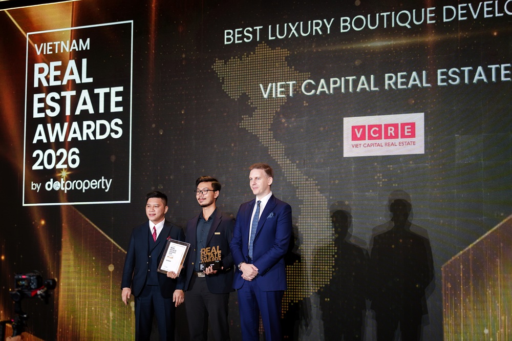 VCRE được xướng tên ở hạng mục Best Luxury Boutique Developer Vietnam 2026