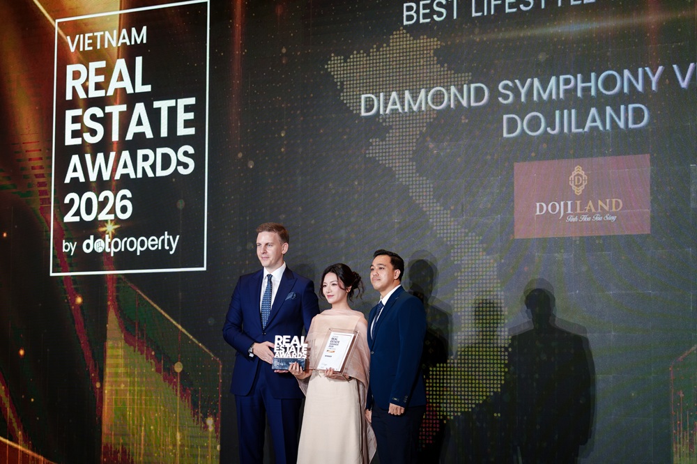 Dự án Diamond Symphony Vinh Yen được xướng tên tại hạng mục Best Lifestyle Township Vietnam 2026