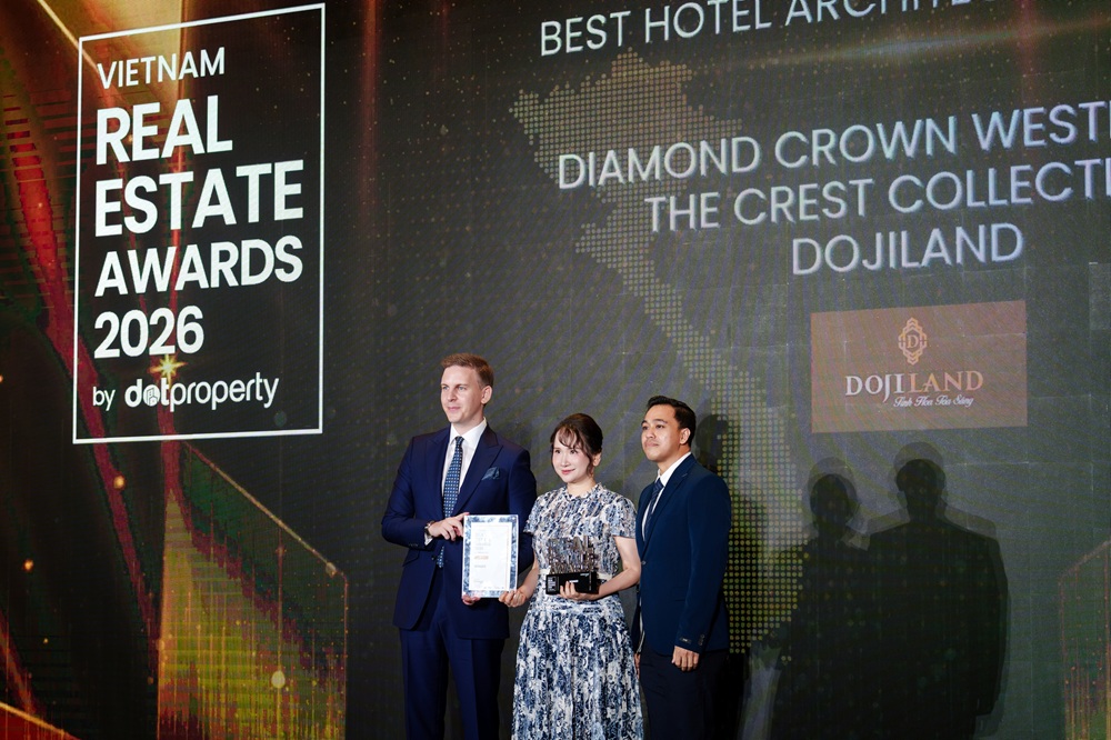 Dự án Diamond Crown Westlake by The Crest Collection xuất sắc chiến thắng hạng mục Best Hotel Architecture Design Vietnam 2026
