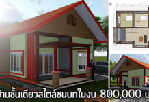 แบบบ้านชั้นเดียวชนบท,แบบบ้านสไตล์ชนบท,บ้านชั้นเดียวราคา 8 แสน,แบบบ้านขนาดเล็ก